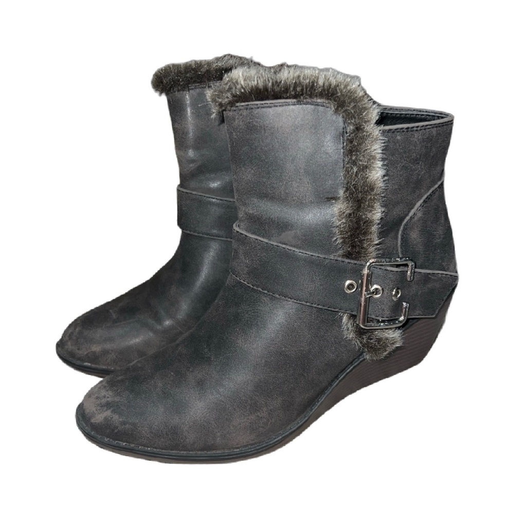 Grey Ankle Boots